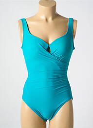 Maillot de bain 1 pièce stretch haut soutien-gorge moulé bleu MIRACLESUIT femme