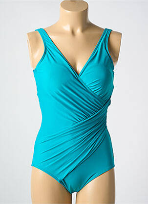 Maillot de bain 1 pièce stretch haut soutien-gorge moulé bleu MIRACLESUIT femme