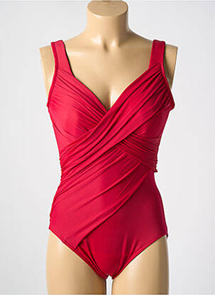 Maillot de bain 1 pièce stretch haut soutien-gorge moulé rouge MIRACLESUIT femme