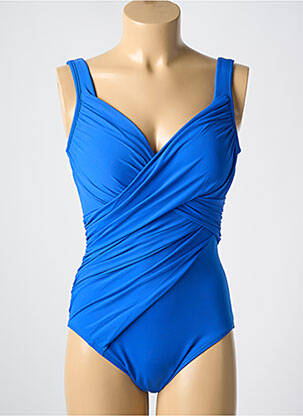 Maillot de bain 1 pièce stretch haut soutien-gorge moulé bleu MIRACLESUIT femme
