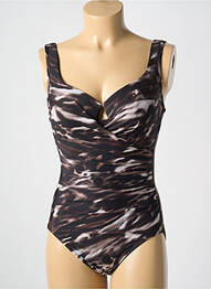 Maillot de bain 1 pièce imprimé fantaisie haut soutien-gorge moulé noir MIRACLESUIT femme