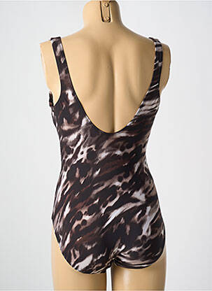 Maillot de bain 1 pièce imprimé fantaisie haut soutien-gorge moulé noir MIRACLESUIT femme