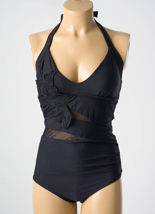 Maillot de bain 1 pièce noir MIRADONNA pour femme