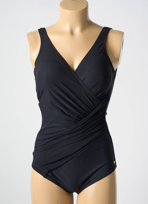 Maillot de bain 1 pièce stretch haut soutien-gorge moulé noir MIRADONNA femme