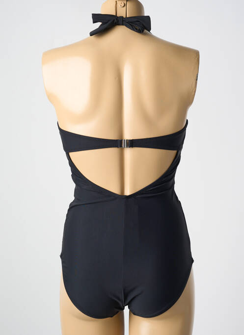 Maillot de bain 1 pièce stretch haut soutien-gorge moulé noir MIRADONNA femme