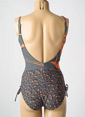 Maillot de bain 1 pièce gris MIRADONNA pour femme seconde vue