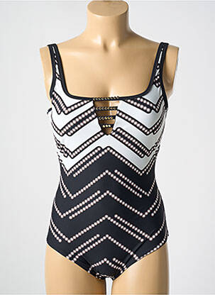 Maillot de bain 1 pièce noir MIRADONNA pour femme