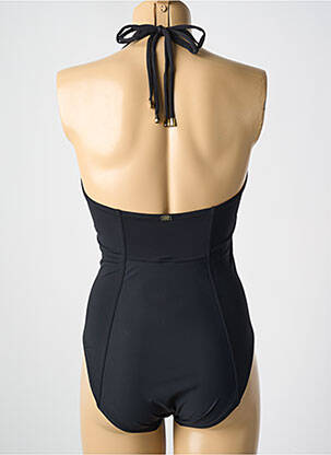 Maillot de bain 1 pièce stretch haut triangles noir AMORESSA femme