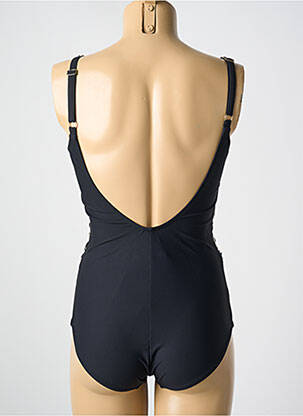 Maillot de bain 1 pièce stretch haut soutien-gorge moulé noir MIRADONNA femme