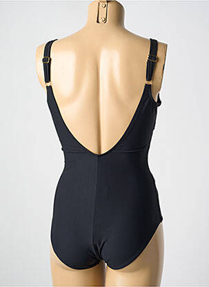 Maillot de bain 1 pièce stretch haut soutien-gorge moulé noir MIRADONNA femme