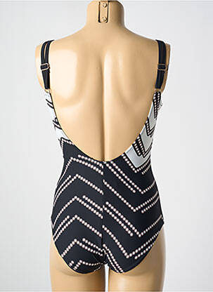 Maillot de bain 1 pièce imprimé fantaisie haut soutien-gorge moulé noir MIRADONNA femme