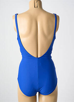 Maillot de bain 1 pièce imprimé fantaisie haut soutien-gorge moulé bleu MIRADONNA femme