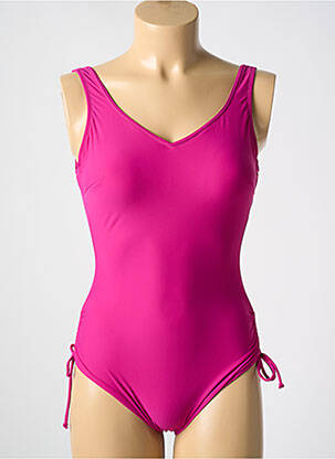 Maillot de bain 1 pièce stretch haut soutien-gorge moulé rose MIRADONNA femme