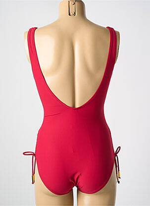 Maillot de bain 1 pièce stretch haut soutien-gorge moulé rouge MIRADONNA femme