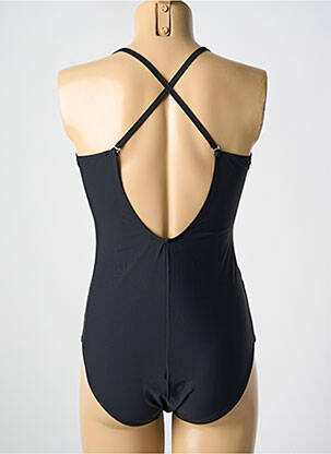 Maillot de bain 1 pièce stretch haut soutien-gorge moulé noir MIRADONNA femme