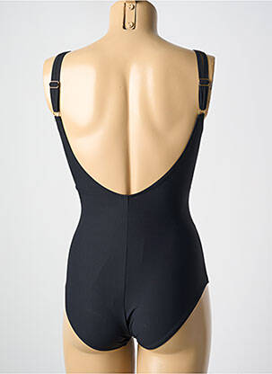 Maillot de bain 1 pièce stretch haut soutien-gorge moulé noir MIRADONNA femme