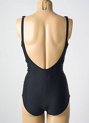 Maillot de bain 1 pièce stretch haut soutien-gorge moulé noir MIRADONNA femme