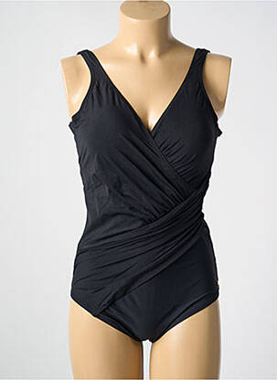 Maillot de bain 1 pièce stretch haut soutien-gorge moulé noir MIRADONNA femme