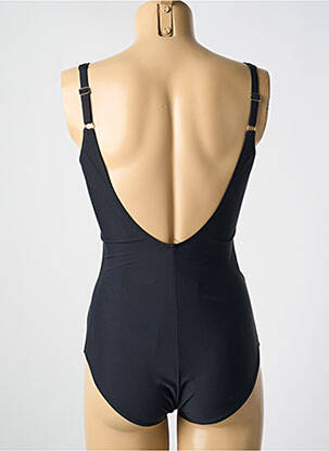 Maillot de bain 1 pièce stretch haut soutien-gorge balconnet noir MIRADONNA femme