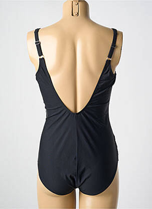 Maillot de bain 1 pièce imprimé fantaisie haut soutien-gorge emboitant noir MIRADONNA femme
