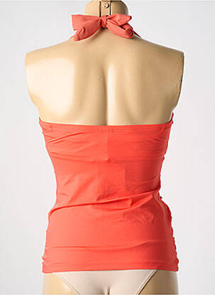 Top de bain tissage popeline orange CYELL femme