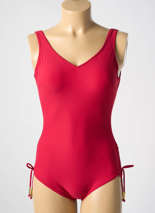 Maillot de bain 1 pièce rouge MIRADONNA pour femme