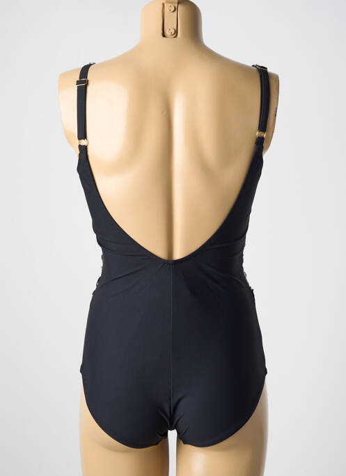 Maillot de bain 1 pièce stretch haut soutien-gorge moulé noir MIRADONNA femme