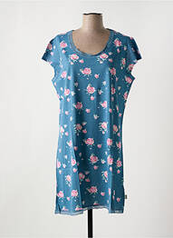 Chemise de nuit imprimé fleurs bleu ESKIMO femme