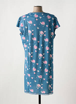 Chemise de nuit imprimé fleurs bleu ESKIMO femme
