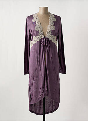 Déshabillé fermeture liens à nouer violet LINGELOR femme