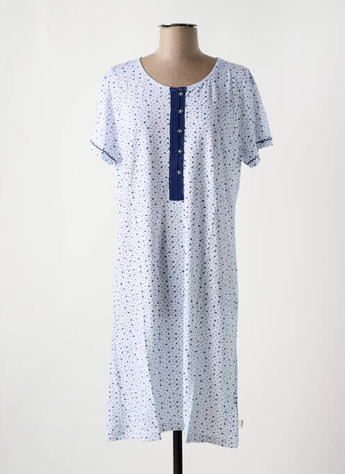 Chemise de nuit bleu ESKIMO pour femme