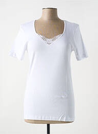 Top/caraco tissage jersey blanc JET femme