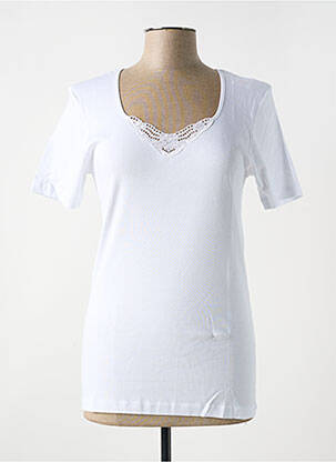 Top/caraco tissage jersey blanc JET femme