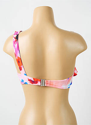 Haut de maillot de bain stretch haut soutien-gorge emboitant rose CYELL femme