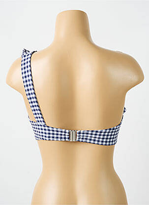 Haut de maillot de bain stretch haut soutien-gorge emboitant bleu CYELL femme