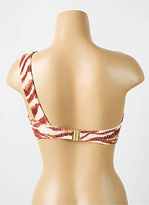Haut de maillot de bain stretch haut soutien-gorge emboitant marron CYELL femme