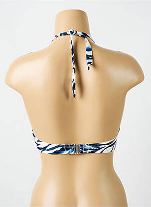 Haut de maillot de bain stretch haut soutien-gorge moulé bleu CYELL femme