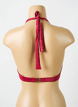 Haut de maillot de bain stretch haut soutien-gorge emboitant rouge CYELL femme