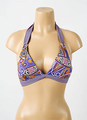 Haut de maillot de bain haut soutien-gorge moulé haut soutien-gorge moulé violet CYELL femme