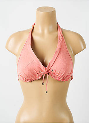Haut de maillot de bain stretch haut soutien-gorge moulé rose CYELL femme