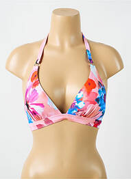 Haut de maillot de bain stretch haut soutien-gorge avec mousse de rembourrage amovible rose CYELL femme
