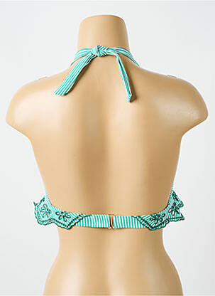 Haut de maillot de bain stretch haut soutien-gorge avec mousse de rembourrage amovible vert CYELL femme