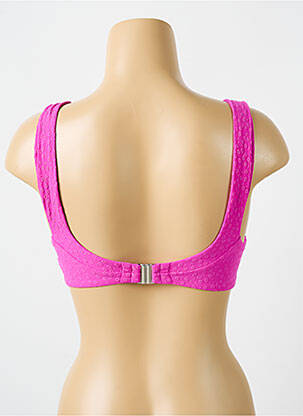 Haut de maillot de bain stretch haut soutien-gorge push-up rose CYELL femme