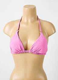 Haut de maillot de bain stretch haut soutien-gorge avec mousse de rembourrage amovible rose CYELL femme
