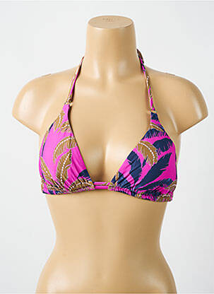 Haut de maillot de bain stretch haut soutien-gorge avec mousse de rembourrage amovible rose CYELL femme