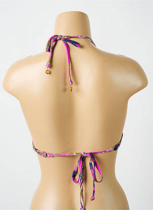 Haut de maillot de bain stretch haut soutien-gorge avec mousse de rembourrage amovible rose CYELL femme