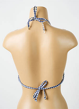 Haut de maillot de bain stretch haut soutien-gorge avec mousse de rembourrage amovible bleu CYELL femme