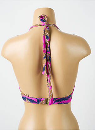 Haut de maillot de bain stretch haut soutien-gorge emboitant rose CYELL femme