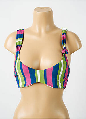 Haut de maillot de bain stretch haut soutien-gorge emboitant vert CYELL femme