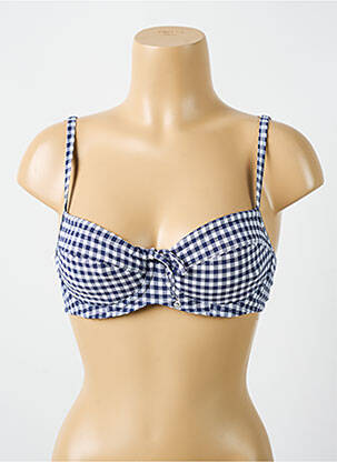 Haut de maillot de bain haut soutien-gorge emboitant haut soutien-gorge emboitant bleu CYELL femme